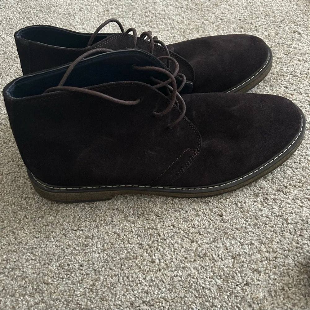 Joseph Abboud chocolates brown suede memory foam chukka boot 13
